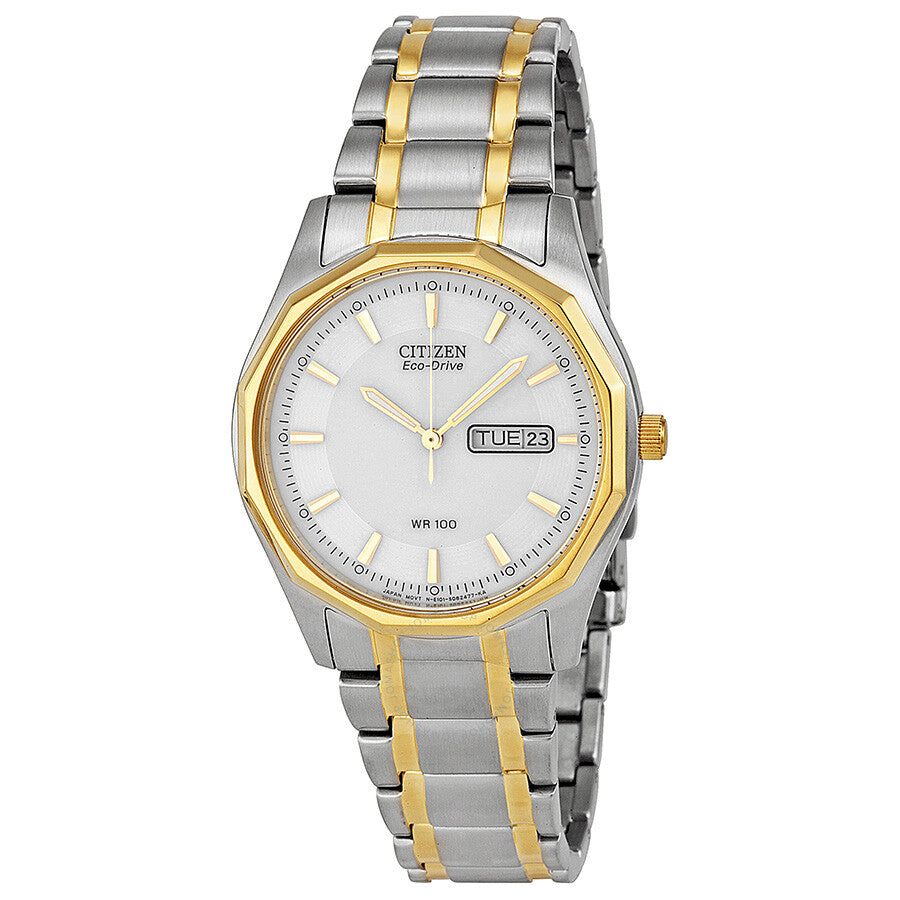 Citizen Eco Drive White Dial Two-tone Men's Watch BM8434-58A - The Watches Men & Co