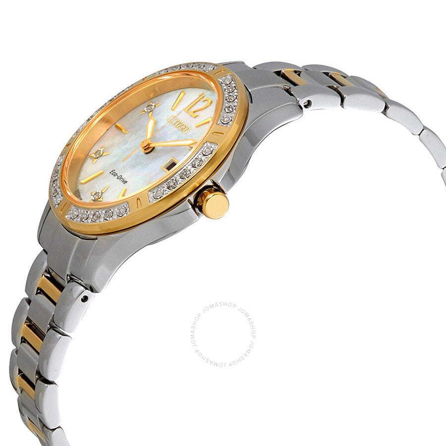 Reloj Citizen Elektra Diamond Madreperla Diamante Mujer EW2514-59D