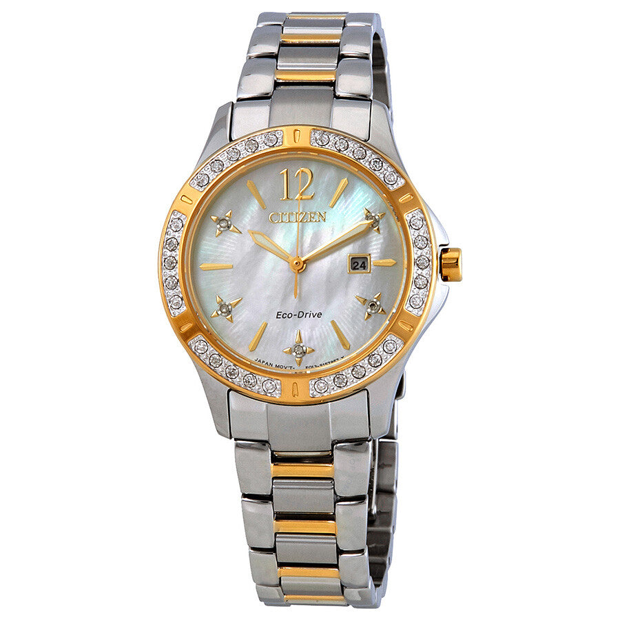 Reloj Citizen Elektra Diamond Madreperla Diamante Mujer EW2514-59D
