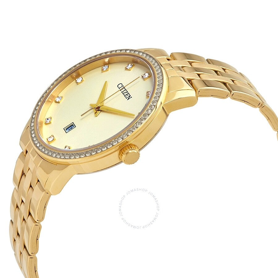 Citizen Gold Crystal Dial Yellow Gold-tone Ladies Watch BI5032-56P