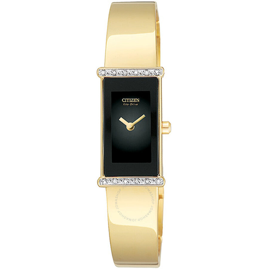 Citizen Gold-Tone Diamond Silhouette Ladies Watch EG2492-53E - The Watches Men & Co