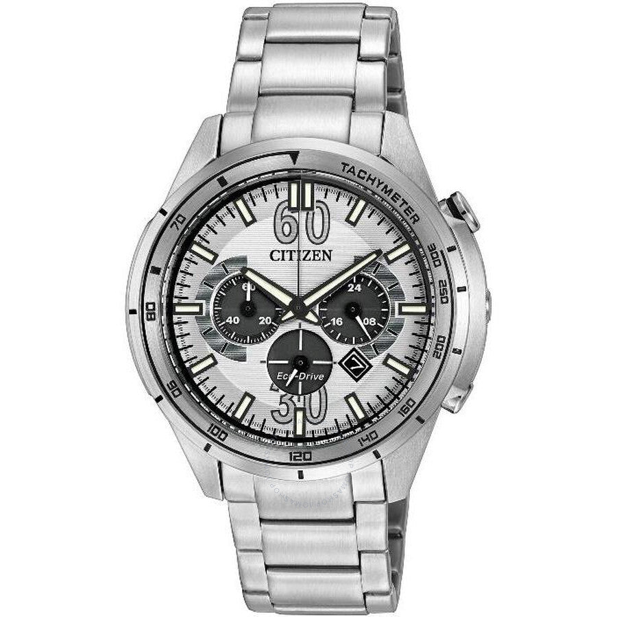 Citizen HTM Eco-Drive Chronograph Stainless Steel Men's Watch CA4121-57A