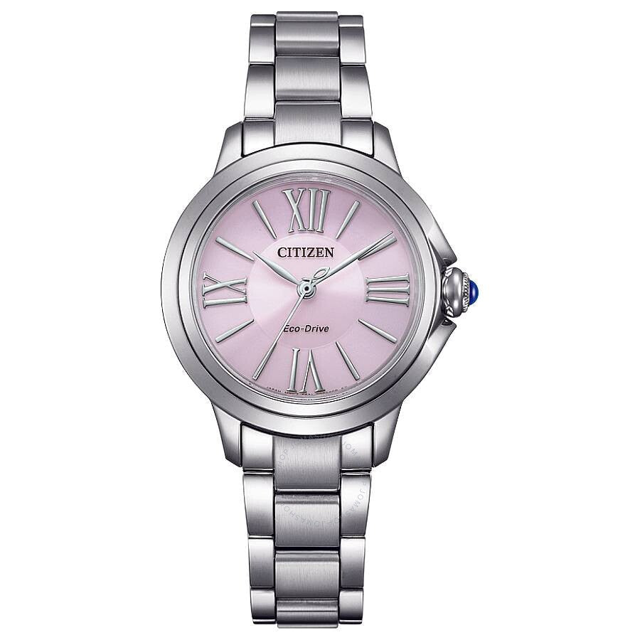 Citizen L Ceci Eco-Drive Pink Dial Ladies Watch EM1160-58X - The Watches Men & Co