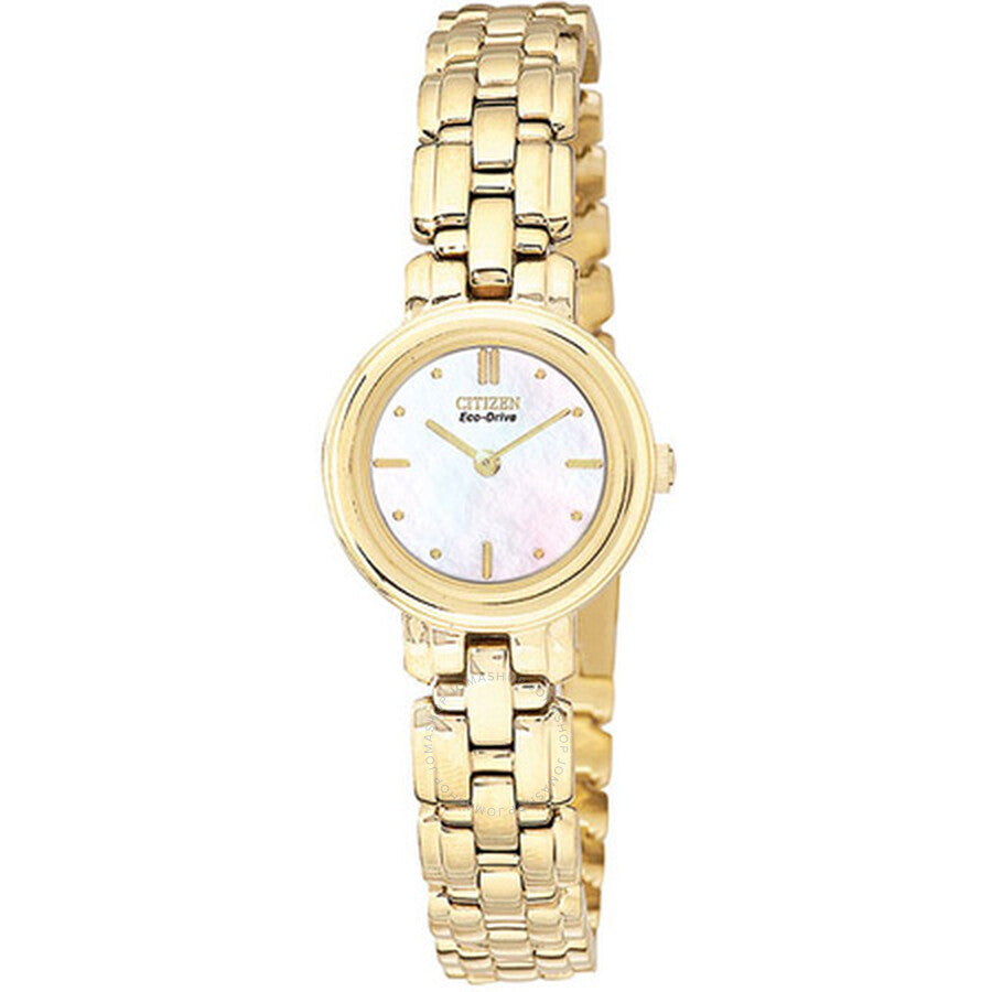 Citizen Ladies Eco-Drive Silhouette Gold-Tone Watch EW9132-57D - The Watches Men & Co