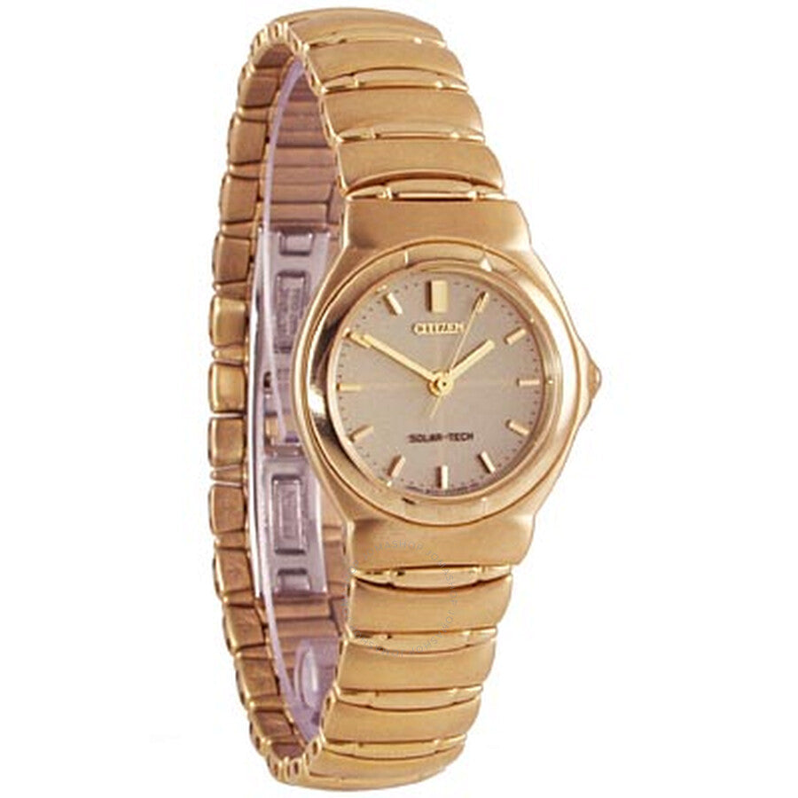 Citizen Ladies Gold-Tone Solar-Tech Watch EP8092-59P - The Watches Men & Co
