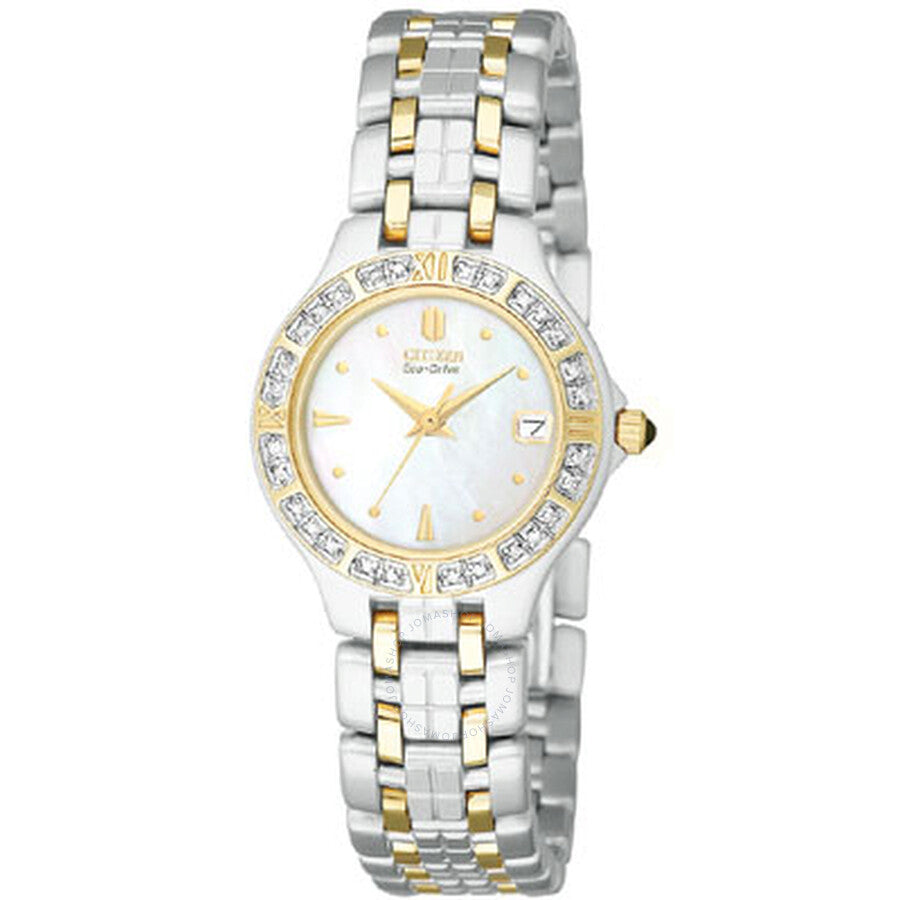 Citizen Lucca Diamond Two-Tone Ladies Watch EW0694-56D - The Watches Men & Co