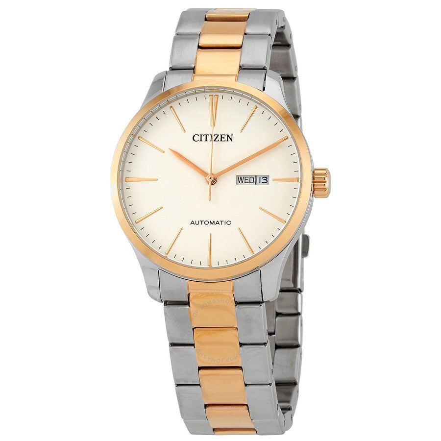 Citizen Mechanical Automatic Ivory Dial Men's Watch NH8356-87A - The Watches Men & Co