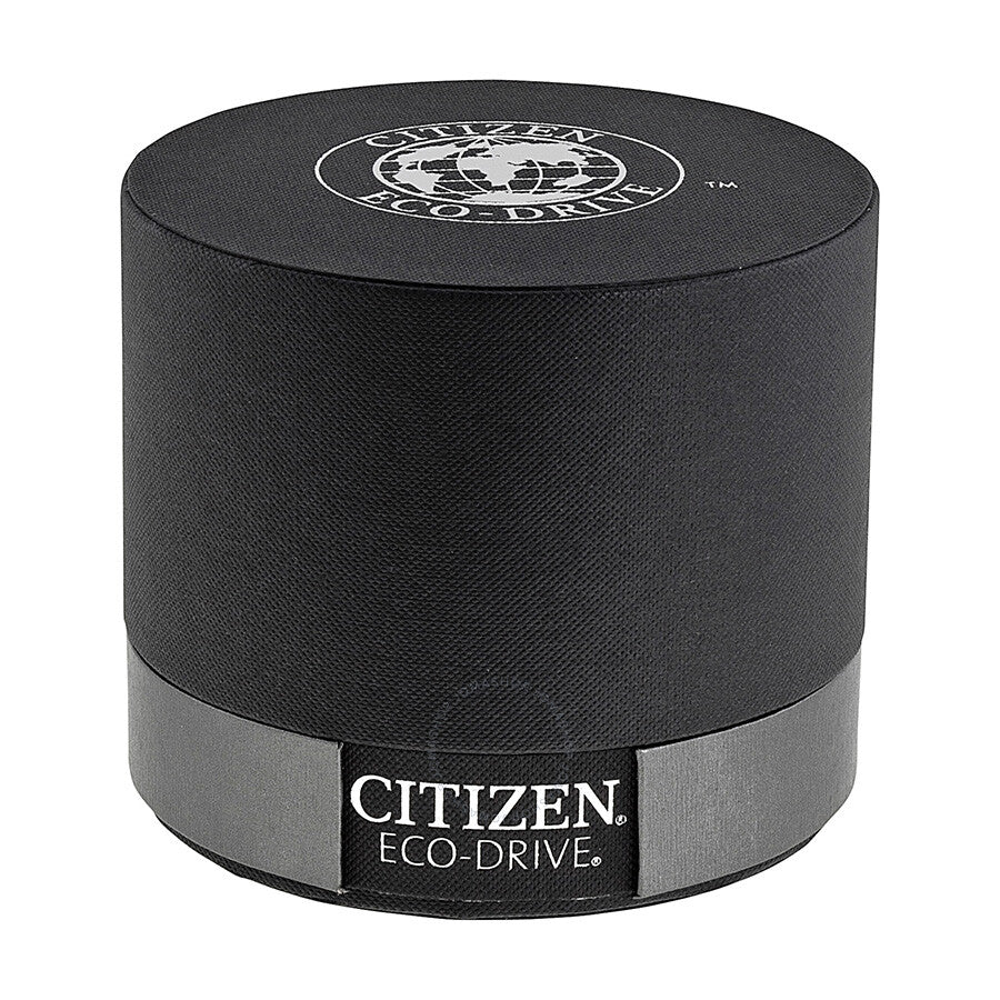Citizen Men's Eco Drive Black Dial Yellow Gold-tone Watch BM6552-52E