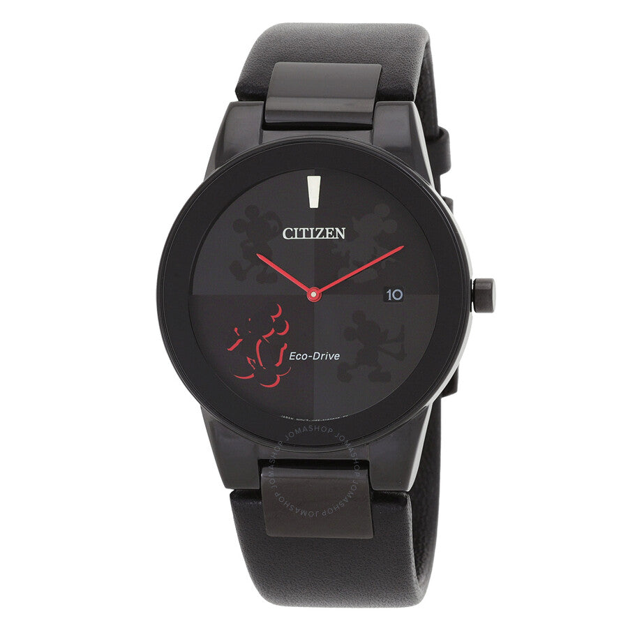 Citizen Mickey Mouse Eco-Drive Black Dial Men's Watch AU1069-06W - The Watches Men & Co