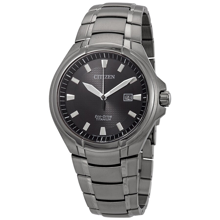 Citizen Paradigm Eco-Drive Grey Dial Titanium Men's Watch BM7431-51E - The Watches Men & Co