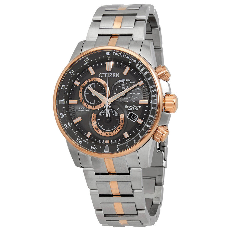 Citizen PCAT Perpetual Alarm Chronograph Grey Dial Men's Watch CB5886-58H - The Watches Men & Co