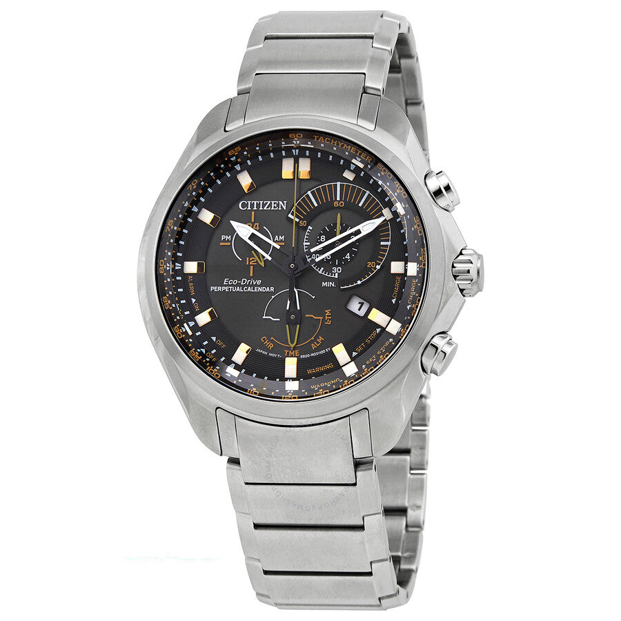 Citizen Perpetual Alarm Sport Chronograph Black Dial Men's Watch BL5600-53E - The Watches Men & Co