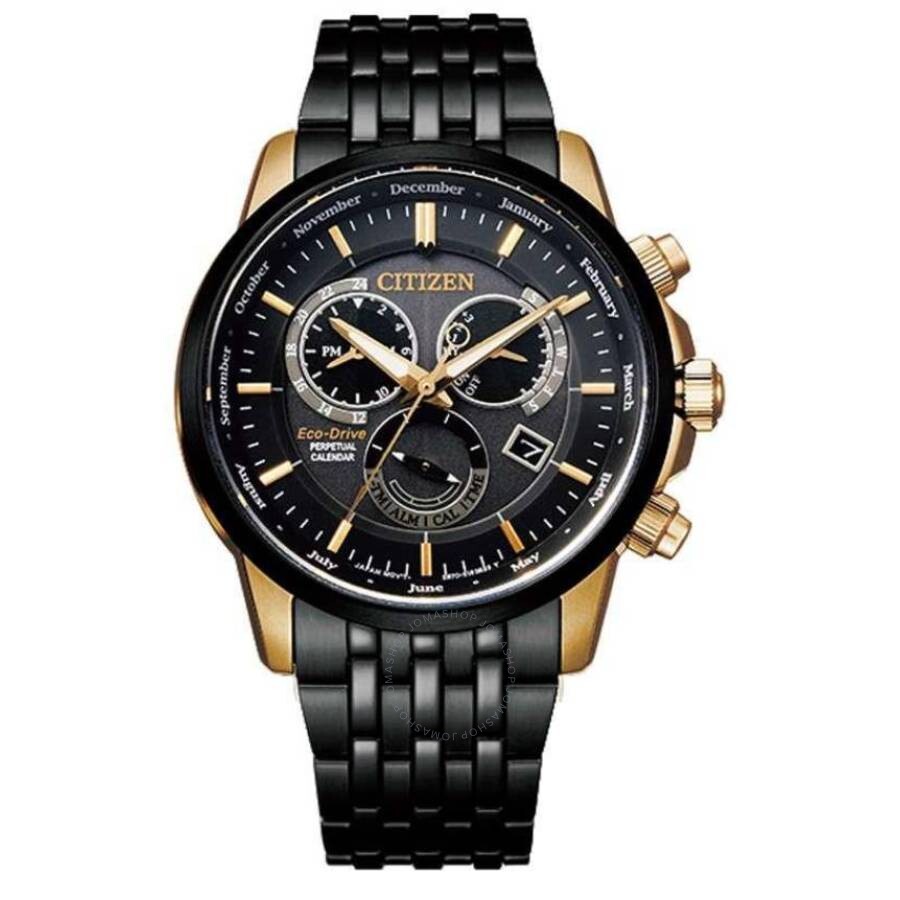 Citizen Perpetual Calendar Alarm Black Dial Men's Watch BL8156-80E - The Watches Men & Co