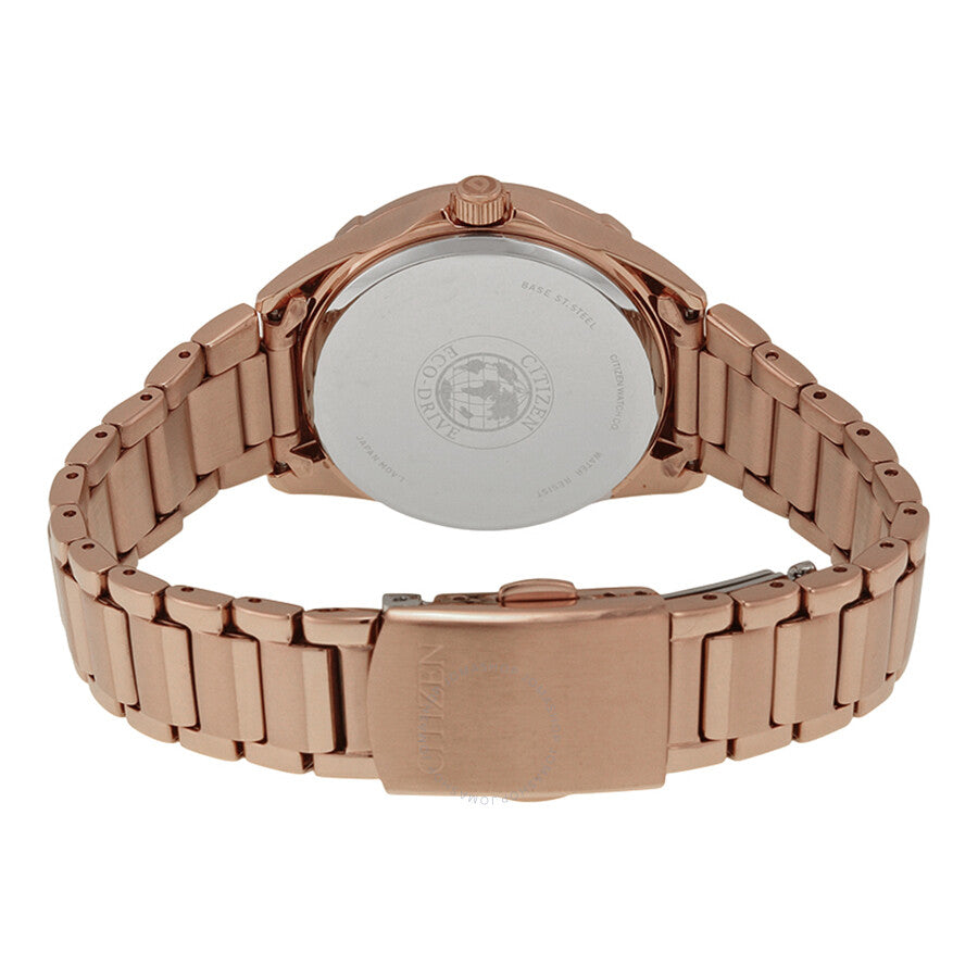 Citizen POV Eco-Drive Coral Dial Ladies Watch FD3003-58X