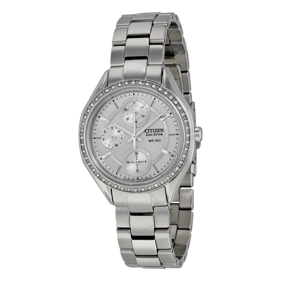 Citizen POV Eco-Drive White Dial Ladies Watch FD1060-55A