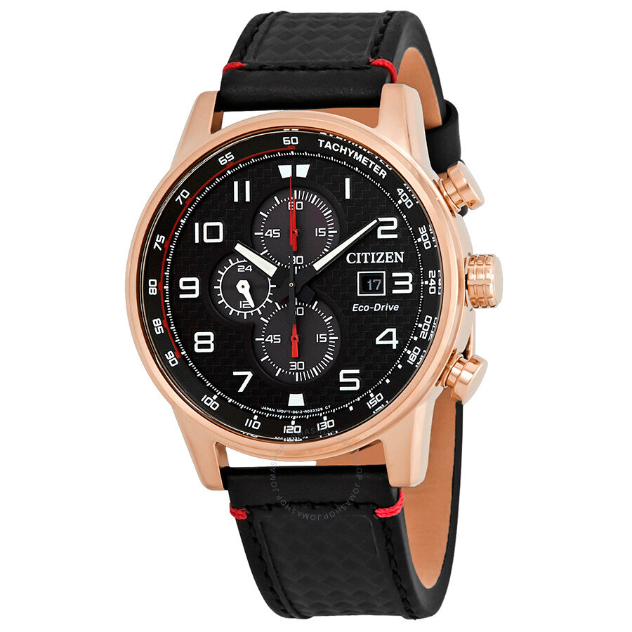 Citizen Primo Chronograph Black Dial Men's Watch CA0683-08E
