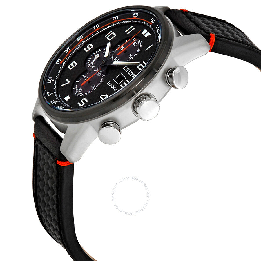Citizen Primo Chronograph Eco-Drive Black Dial Men's Watch CA0681-03E