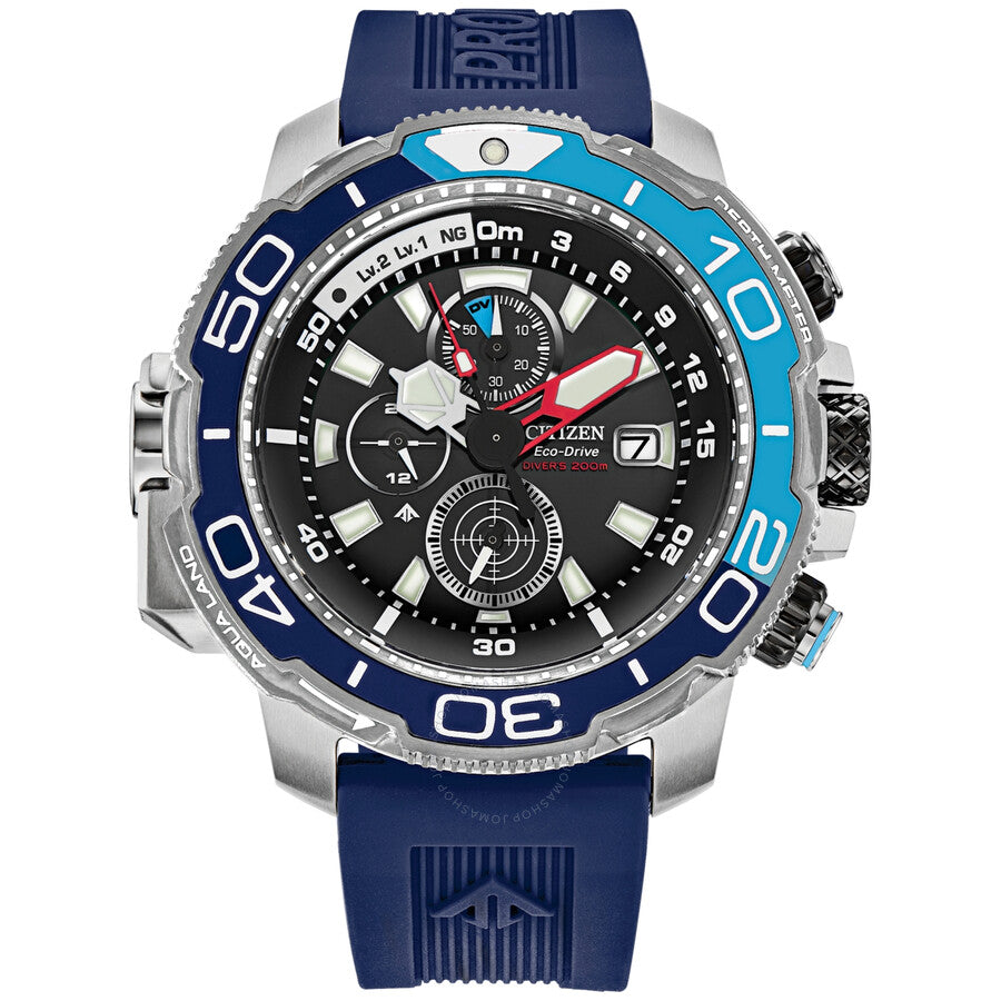 Citizen Promaster Aqualand Chronograph Blue Dial Men's Watch BJ2169-88E - The Watches Men & Co
