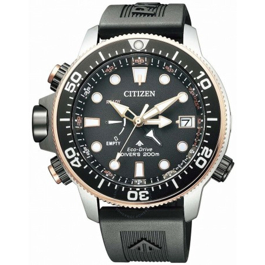 Citizen Promaster Black Dial Black Rubber Men's Watch BN2037-11E - The Watches Men & Co