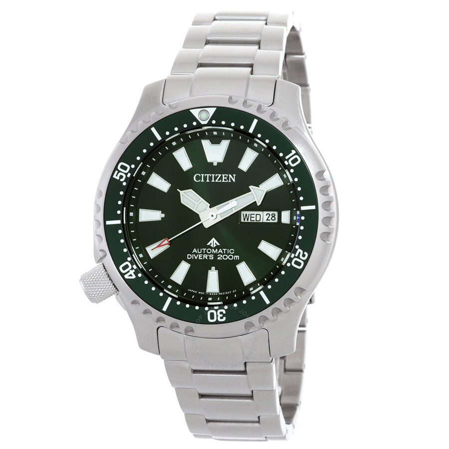 Citizen Promaster Dive Automatic Green Dial Men's Watch NY0151-59X - The Watches Men & Co