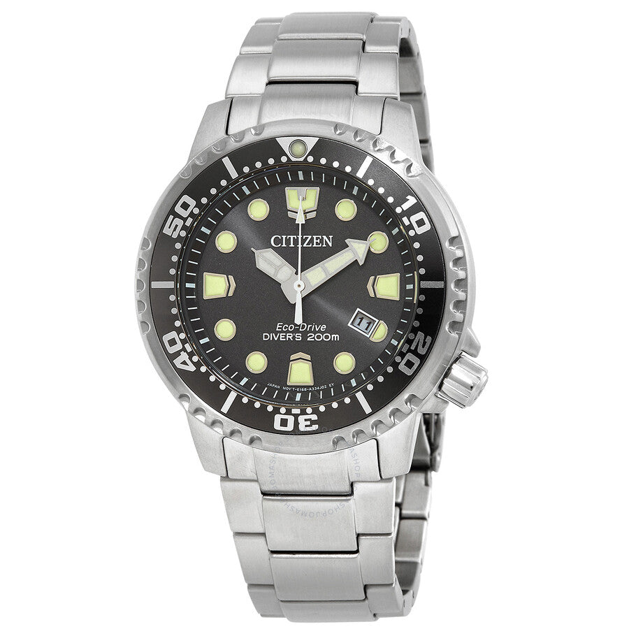 Citizen Promaster Dive Eco-Drive Grey Dial Men's Watch BN0167-50H - The Watches Men & Co
