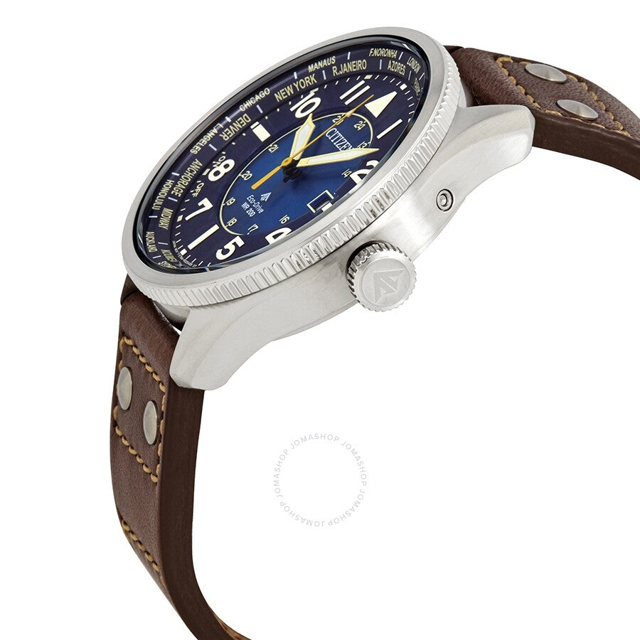 Citizen Promaster Nighthawk Eco-Drive World Time Blue Dial Men's Watch BX1010-11L
