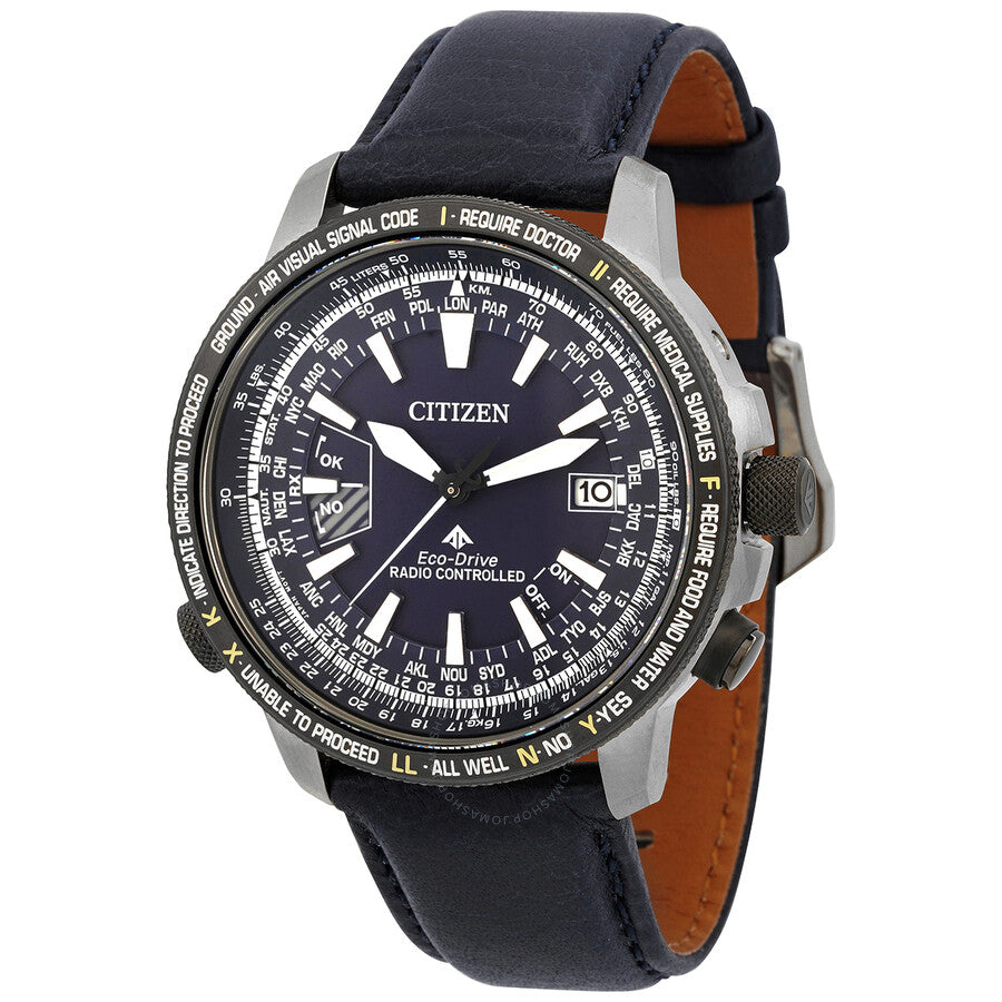 Citizen Promaster Perpetual World Time Blue Dial Men's Watch CB0204-14L - The Watches Men & Co