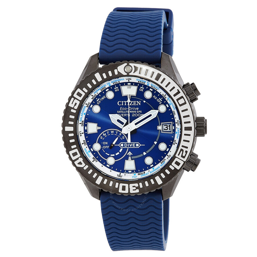 Citizen Promaster Satellite Wave GPS Diver Eco-Drive Blue Dial Men's Watch CC5006-06L - The Watches Men & Co
