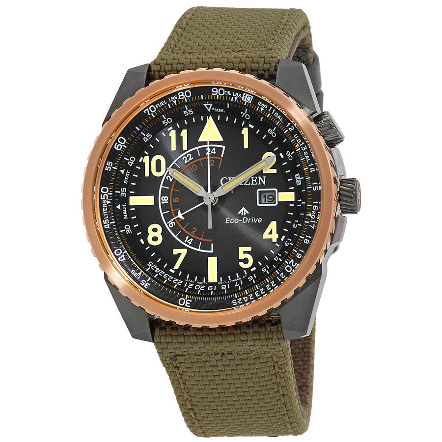 Citizen Promaster Sky GMT Eco-Drive Black Dial Men's Watch BJ7136-00E - The Watches Men & Co
