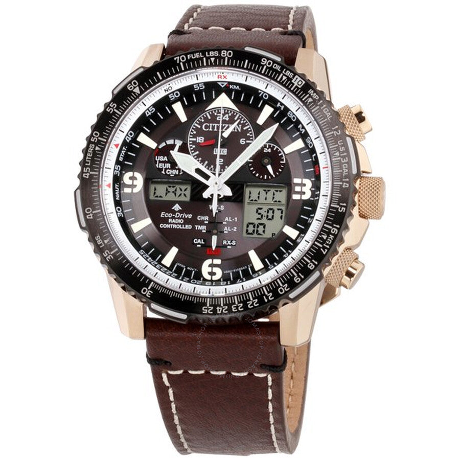 Citizen Promaster Skyhawk A-T Perpetual Alarm Chronograph Black Dial Men's Watch JY8076-07E - The Watches Men & Co