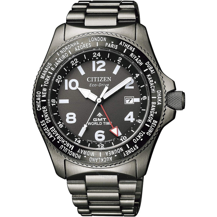 Citizen Promaster World Time Black Dial Men's Watch BJ7107-83E - The Watches Men & Co