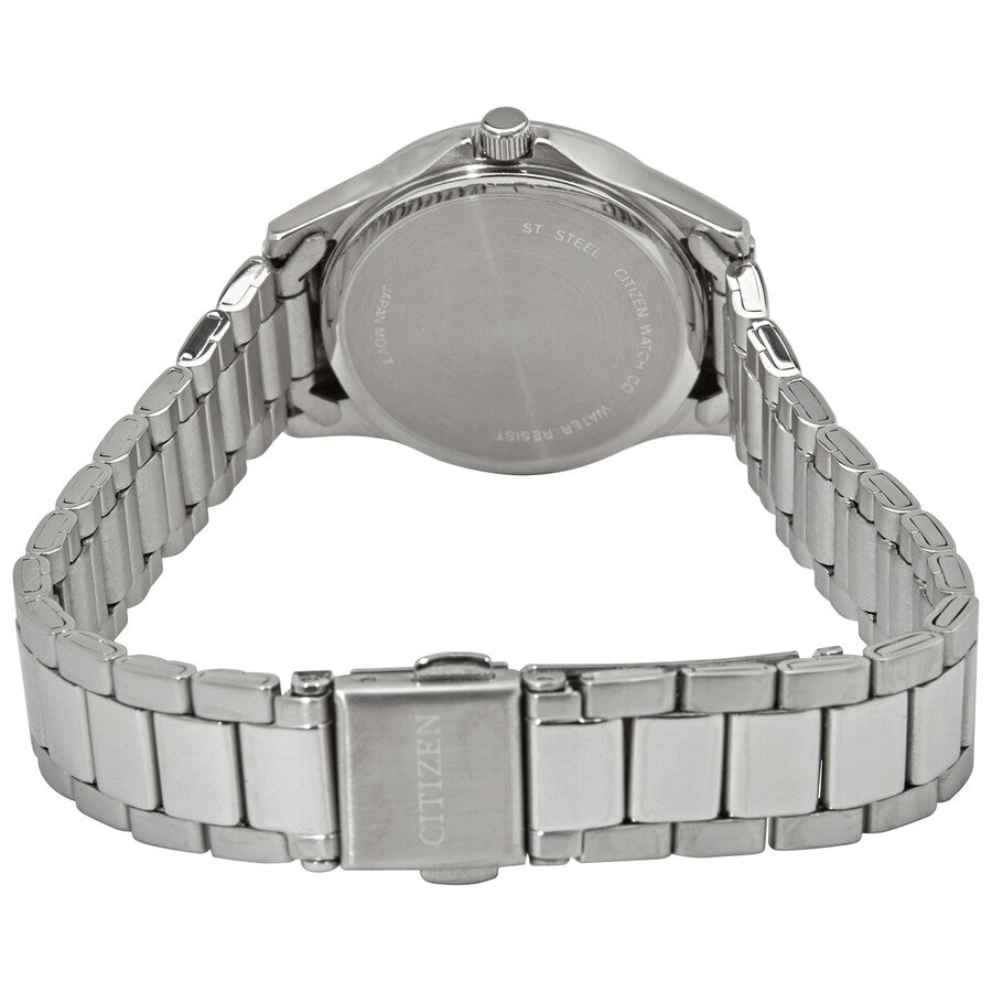 Citizen Quartz Black Dial Stainless Steel Ladies Watch EQ0591-56E