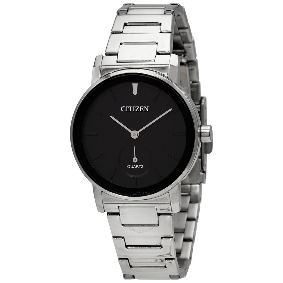 Citizen Quartz Black Dial Stainless Steel Ladies Watch EQ9060-53E - The Watches Men & Co