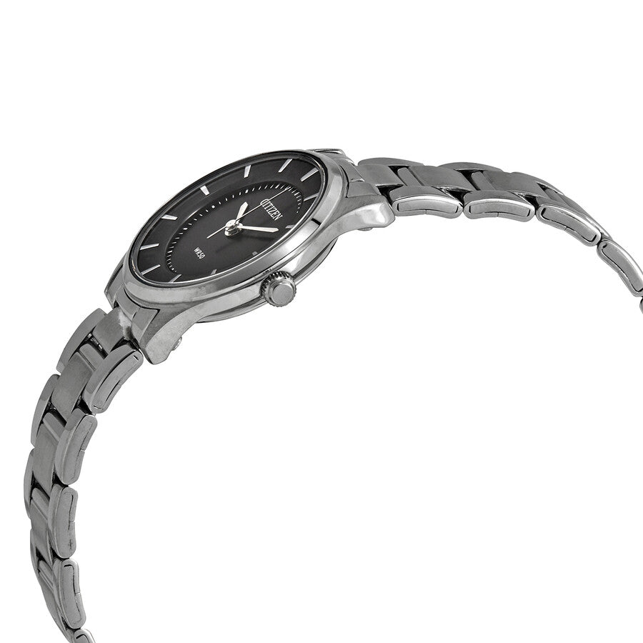 Citizen Quartz Black Dial Stainless Steel Ladies Watch ER0201-56E