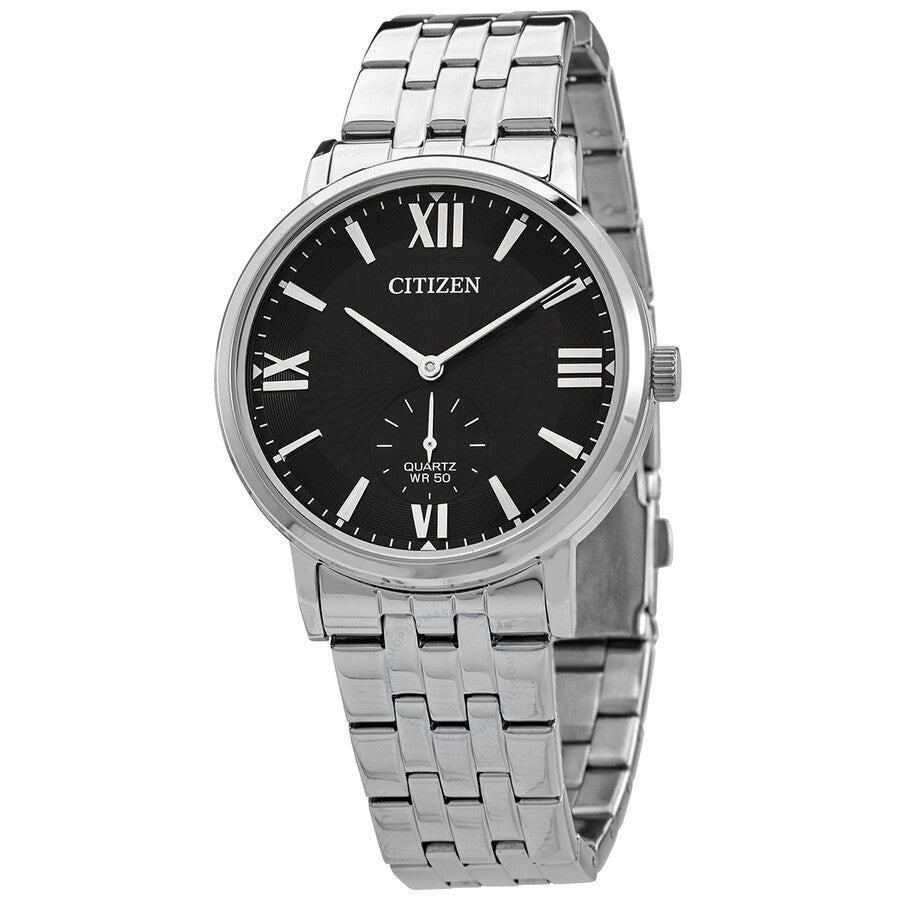 Citizen Quartz Black Dial Stainless Steel Men's Watch BE9170-72E - The Watches Men & Co