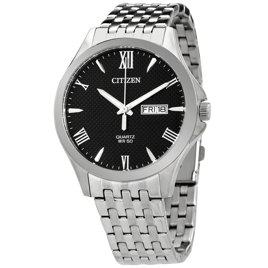 Citizen Quartz Black Dial Stainless Steel Men's Watch BF2020-51E - The Watches Men & Co