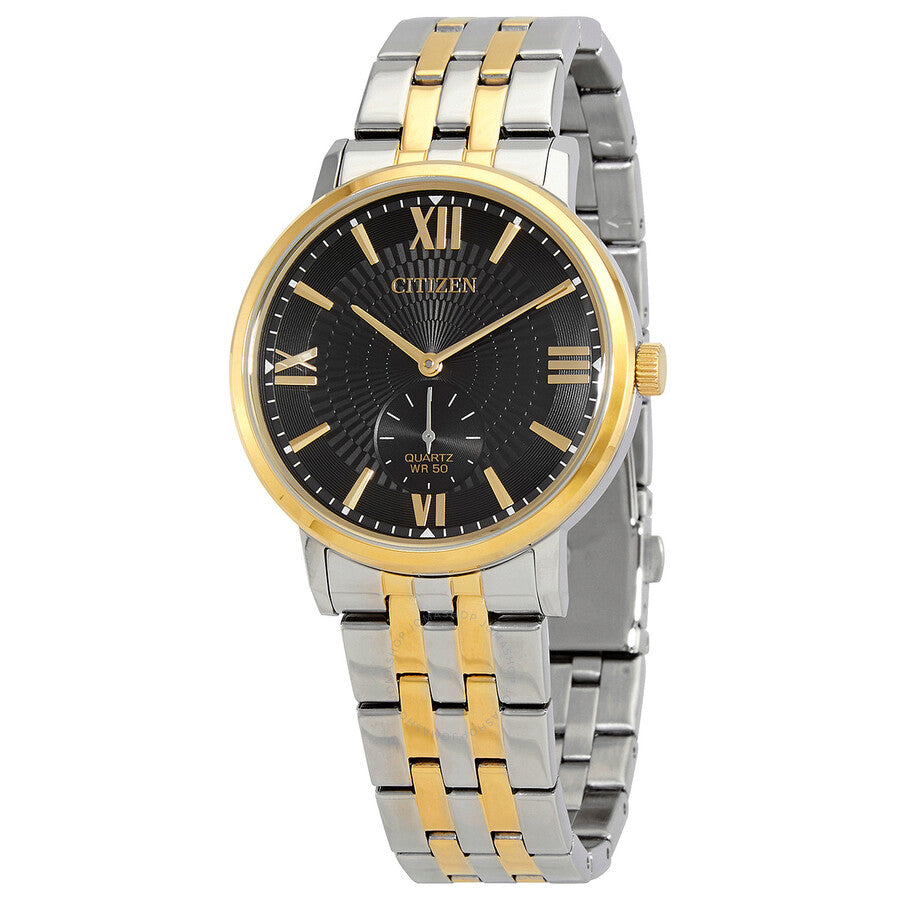 Citizen Quartz Black Dial Two-tone Men's Watch BE9176-76E - The Watches Men & Co