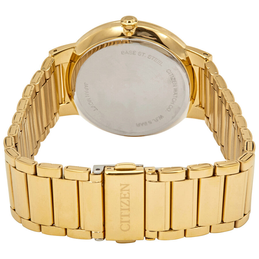 Citizen Quartz Champagne Crystals Dial Men's Watch BI5012-53P