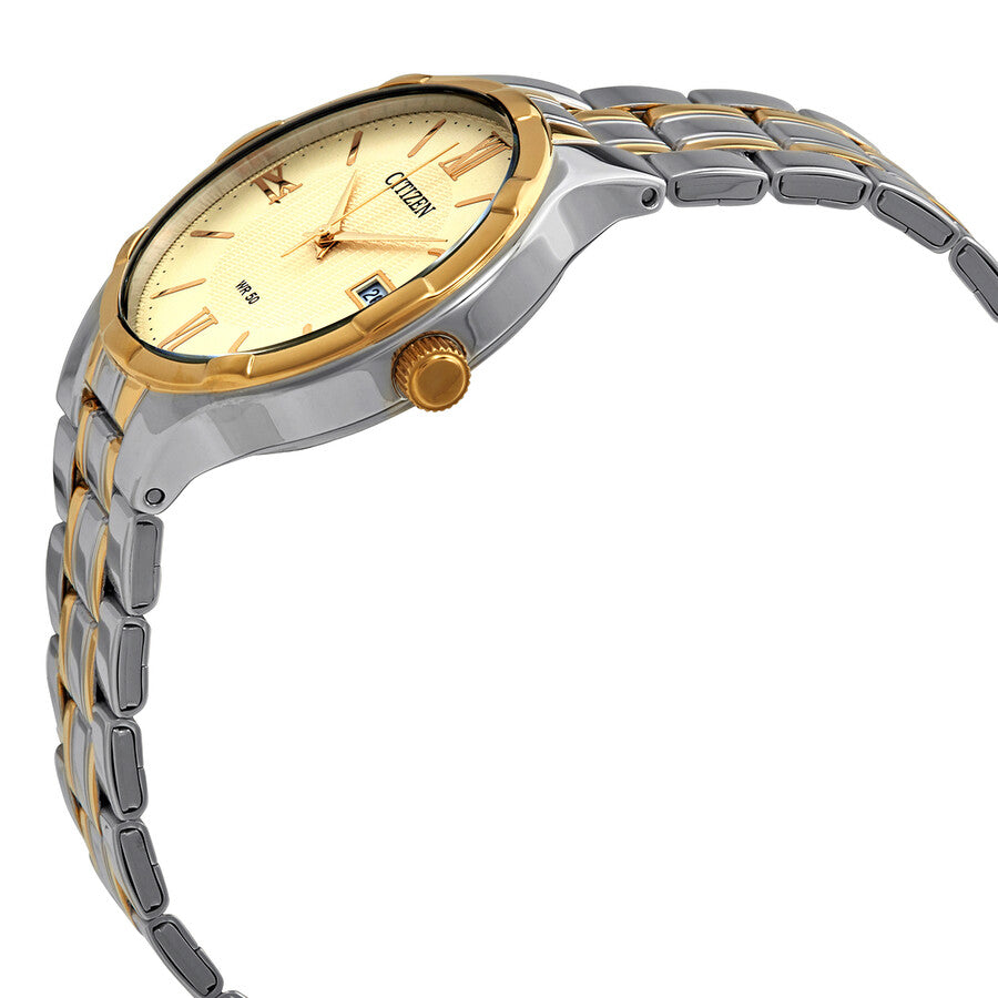 Reloj Citizen de cuarzo con esfera de champán y acero inoxidable para hombre BI5024-54P