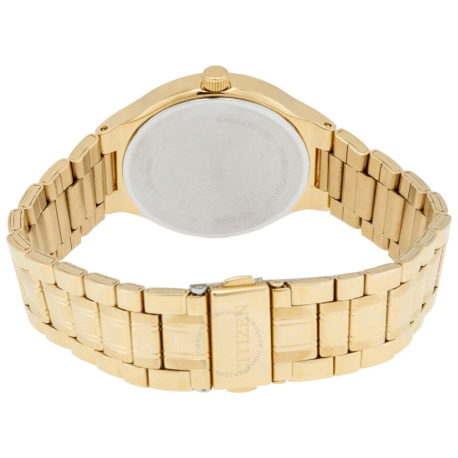 Reloj Citizen de cuarzo con esfera de champán y tono dorado amarillo para hombre BI5022-50P