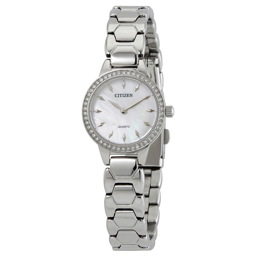 Citizen Quartz Crystal Mother of Pearl Dial Ladies Watch EZ7010-56D - The Watches Men & Co