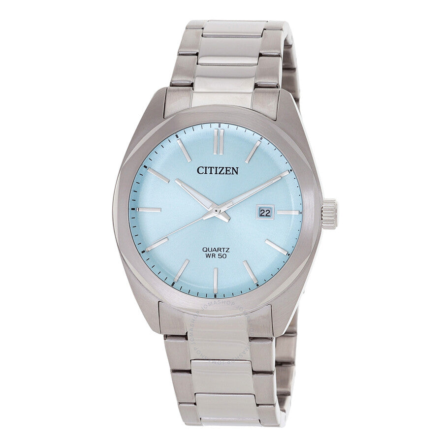 Citizen Quartz Men's Light Blue Dial Watch BI5110-54M - The Watches Men & Co