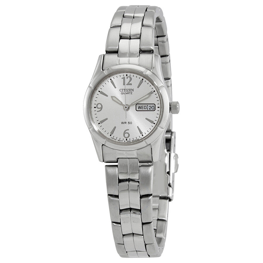 Citizen Quartz Silver Dial Ladies Watch EQ0540-57A - The Watches Men & Co