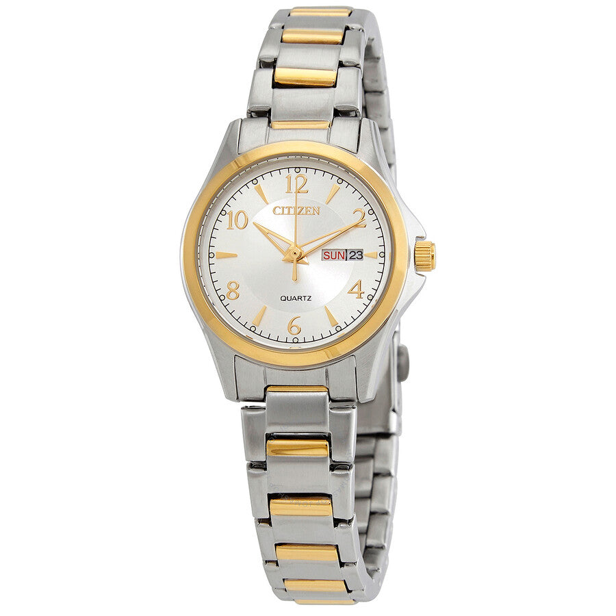 Citizen Quartz Silver Dial Ladies Watch EQ0595-55A - The Watches Men & Co