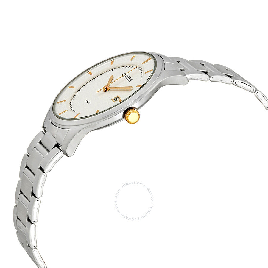 Reloj Citizen de cuarzo con esfera plateada para hombre BD0041-54B