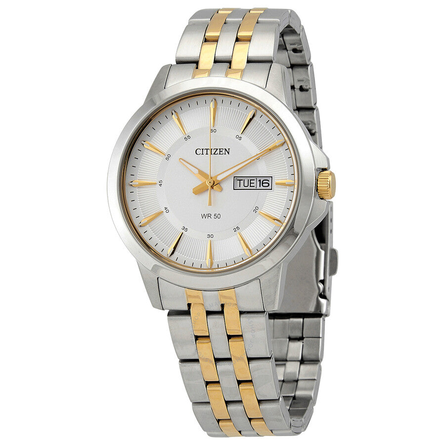 Citizen Quartz Silver Dial Two-tone Men's Watch BF2018-52A - The Watches Men & Co