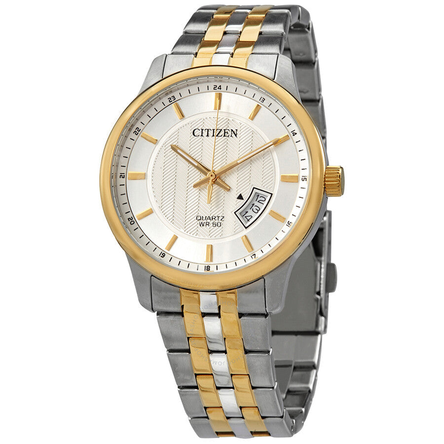 Citizen Quartz Silver Dial Two-tone Men's Watch BI1054-80A - The Watches Men & Co
