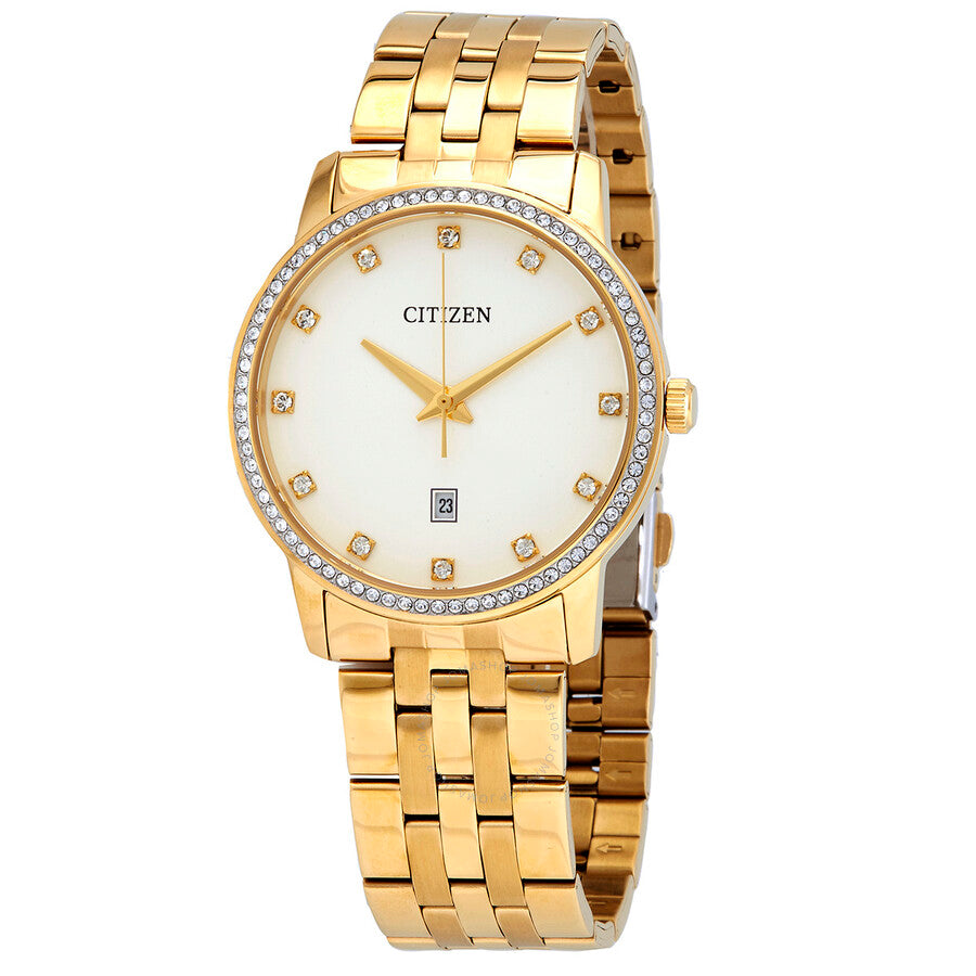Citizen Quartz White Crystald Dial Ladies Watch BI5032-56A