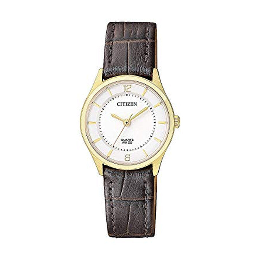 Citizen Quartz White Dial Ladies Watch ER0203-00B - The Watches Men & Co