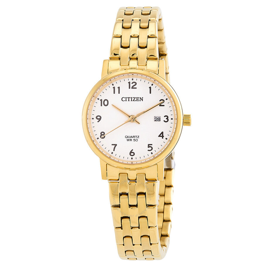 Citizen Quartz White Dial Ladies Watch EU6093-56A - The Watches Men & Co